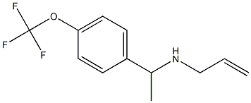 prop-2-en-1-yl({1-[4-(trifluoromethoxy)phenyl]ethyl})amine Struktur