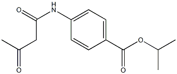 propan-2-yl 4-(3-oxobutanamido)benzoate Struktur