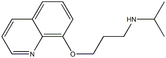 propan-2-yl[3-(quinolin-8-yloxy)propyl]amine Struktur