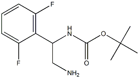 tert-butyl 2-amino-1-(2,6-difluorophenyl)ethylcarbamate Struktur