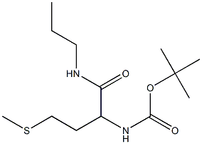 tert-butyl 3-(methylthio)-1-[(propylamino)carbonyl]propylcarbamate Struktur