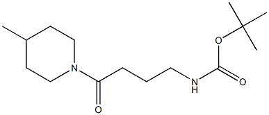 tert-butyl 4-(4-methylpiperidin-1-yl)-4-oxobutylcarbamate Struktur