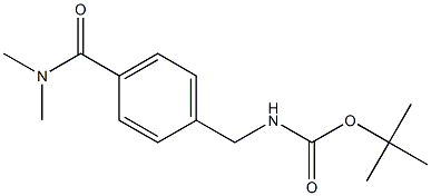 tert-butyl 4-[(dimethylamino)carbonyl]benzylcarbamate Struktur