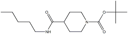 tert-butyl 4-[(pentylamino)carbonyl]piperidine-1-carboxylate Struktur