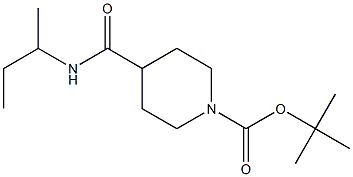 tert-butyl 4-[(sec-butylamino)carbonyl]piperidine-1-carboxylate Struktur