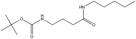 tert-butyl 4-oxo-4-(pentylamino)butylcarbamate Struktur