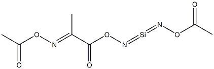 Methyltris(acetoximino)Silane Struktur