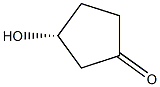 (3R)-3-hydroxycyclopentan-1-one Struktur