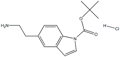 5-aminoethyl-1-Boc-indole hydrochloride Struktur