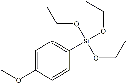 p-METHOXYPHENYLTRIETHOXYSILANE Struktur