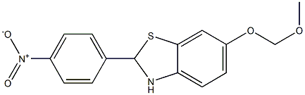 6-(METHOXYMETHOXY)-2-(4-NITROPHENYL)-2,3-DIHYDROBENZO[D]THIAZOLE Struktur