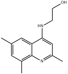 Ethanol,  2-[(2,6,8-trimethyl-4-quinolinyl)amino]- Struktur