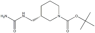 (S)-1-Boc-3-Ureidomethyl-piperidine Struktur