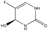 (4S)-5-fluoro-4-hydroxy-3,4-dihydro-1H-pyrimidin-2-one Struktur