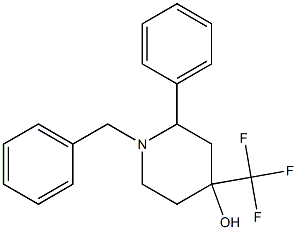 N-BENZYL-4-(TRIFLUOROMETHYL)PHENYL-4-HYDROXYPIPERIDINE Struktur