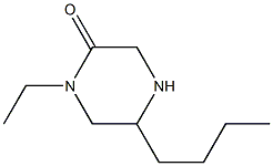 5-butyl-1-ethylpiperazin-2-one Struktur