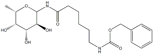 N-[(e-Benzyloxycarbonylamino)caproyl]--L-Fucopyranosylamine Struktur