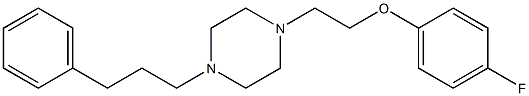 1-(2-(4-fluorophenoxy)ethyl)-4-(3-phenylpropyl)piperazine Struktur