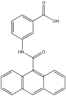 3-[(9-anthrylcarbonyl)amino]benzoic acid Struktur