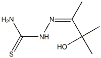 3-hydroxy-3-methyl-2-butanone thiosemicarbazone Struktur