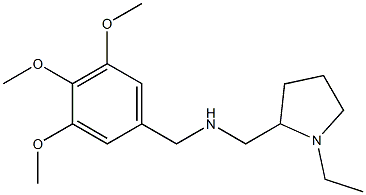 N-[(1-ethyl-2-pyrrolidinyl)methyl]-N-(3,4,5-trimethoxybenzyl)amine Struktur