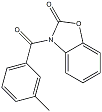 3-(3-methylbenzoyl)-1,3-benzoxazol-2(3H)-one Struktur