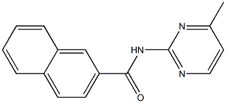 N-(4-methyl-2-pyrimidinyl)-2-naphthamide Struktur