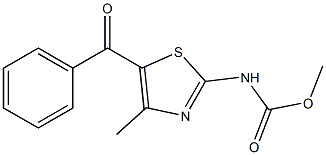 methyl 5-benzoyl-4-methyl-1,3-thiazol-2-ylcarbamate Struktur