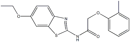 N-(6-ethoxy-1,3-benzothiazol-2-yl)-2-(2-methylphenoxy)acetamide Struktur