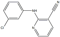 2-(3-chloroanilino)nicotinonitrile Struktur