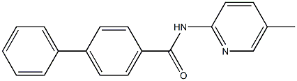 N-(5-methyl-2-pyridinyl)[1,1'-biphenyl]-4-carboxamide Struktur