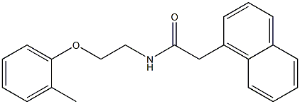 N-[2-(2-methylphenoxy)ethyl]-2-(1-naphthyl)acetamide Struktur