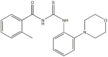 N-(2-methylbenzoyl)-N'-(2-morpholin-4-ylphenyl)thiourea Struktur