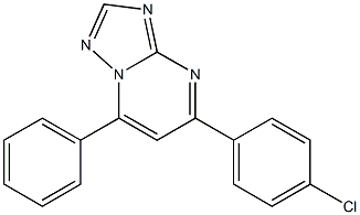 5-(4-chlorophenyl)-7-phenyl[1,2,4]triazolo[1,5-a]pyrimidine Struktur