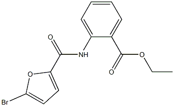 ethyl 2-[(5-bromo-2-furoyl)amino]benzoate Struktur