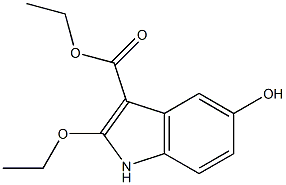 ethyl 2-ethoxy-5-hydroxy-1H-indole-3-carboxylate Struktur