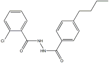 N'-(4-butylbenzoyl)-2-chlorobenzohydrazide Struktur