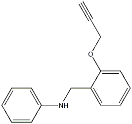 N-phenyl-N-[2-(2-propynyloxy)benzyl]amine Struktur