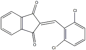 2-(2,6-dichlorobenzylidene)-1H-indene-1,3(2H)-dione Struktur