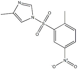 1-({5-nitro-2-methylphenyl}sulfonyl)-4-methyl-1H-imidazole Struktur