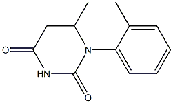 6-methyl-1-(2-methylphenyl)dihydro-2,4(1H,3H)-pyrimidinedione Struktur