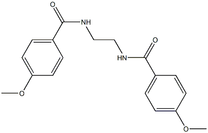 4-methoxy-N-{2-[(4-methoxybenzoyl)amino]ethyl}benzamide Struktur