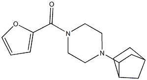 1-bicyclo[2.2.1]hept-2-yl-4-(2-furoyl)piperazine Struktur