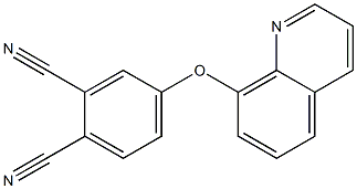 4-(quinolin-8-yloxy)phthalonitrile Struktur