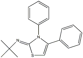 N-(tert-butyl)-N-(3,4-diphenyl-1,3-thiazol-2(3H)-ylidene)amine Struktur