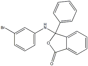 3-(3-bromoanilino)-3-phenyl-2-benzofuran-1(3H)-one Struktur