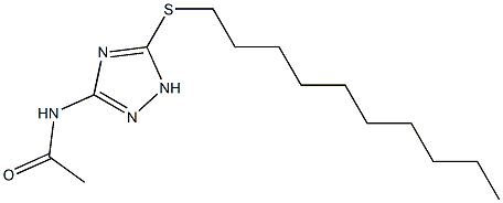 N-[5-(decylsulfanyl)-1H-1,2,4-triazol-3-yl]acetamide Struktur