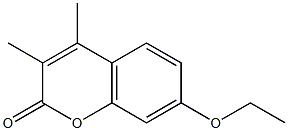 7-ethoxy-3,4-dimethyl-2H-chromen-2-one Struktur