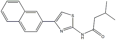 3-methyl-N-[4-(2-naphthyl)-1,3-thiazol-2-yl]butanamide Struktur