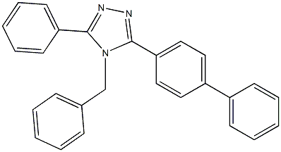 4-benzyl-3-[1,1'-biphenyl]-4-yl-5-phenyl-4H-1,2,4-triazole Struktur